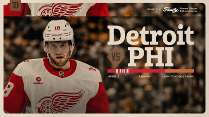 PREVIEW: Red Wings visit Flyers for crucial Eastern Conference showdown on Thursday 