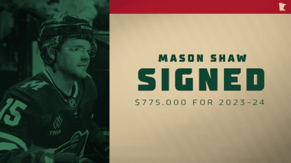 Minnesota Wild Signs Forward Mason Shaw