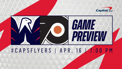 Caps Need Tuesday Win in Philly to Clinch Playoff Berth