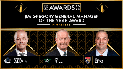 Patrik Allvin Jim Nill Bill Zito kandidater till Jim Gregory General Manager of the Year Award