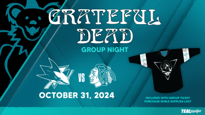 Sharks to host second annual Grateful Dead Night on Thursday, October 31 at 7:30 p.m. 