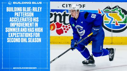 Building Blue: Riley Patterson Accelerated his Improvement in the Summer and has High Expectations for Second OHL Season