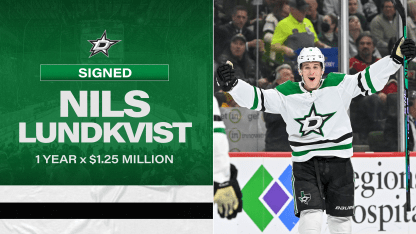 Dallas Stars sign defenseman Nils Lundkvist to a one-year contract 070124