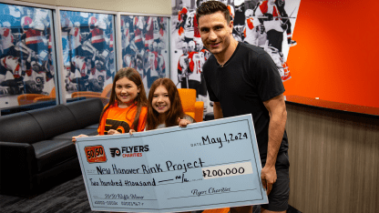 Flyers Charities Donates $200,000 to Help Young Girls Save Their Ball Hockey Rink