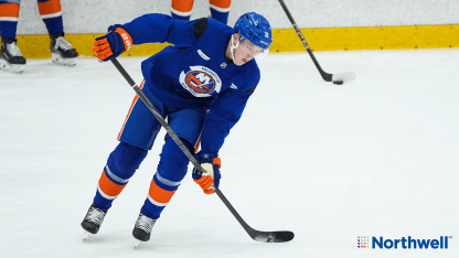 Isles Day to Day: Holmstrom Participates in Practice