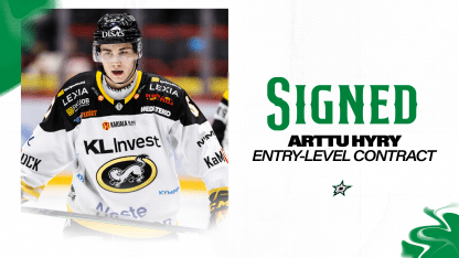 Dallas Stars sign forward Arttu Hyry to a two-year entry-level contract 041524