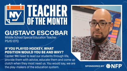 Islanders Teacher of the Month: Gustavo Escobar