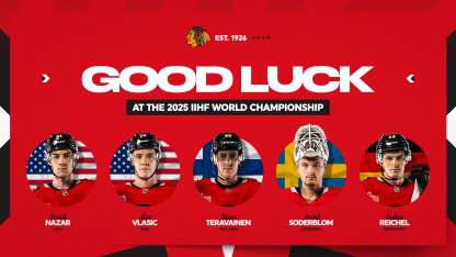 BLOG: Five Blackhawks Players Competing in 2025 World Championships
