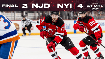 DEVILS VS ISLANDERS 9/22/24 GAME STORY