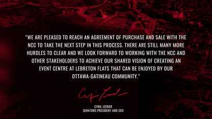 Joint statement from the National Capital Commission and Capital Sports Development Inc. 