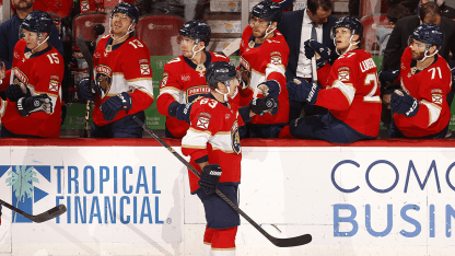 Marchand stuffs it into the net