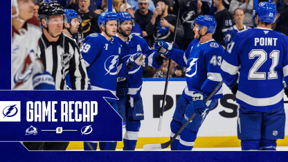 Recap: Tampa Bay Lightning 4, Colorado Avalanche 2