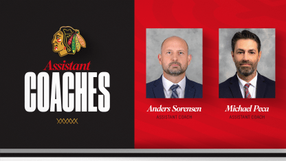 RELEASE: Blackhawks Hire Anders Sorensen and Michael Peca as Assistant Coaches