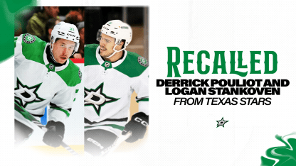 Dallas Stars recall forward Logan Stankoven and defenseman Derrick Pouliot from Texas Stars
