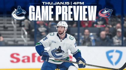 Canucks Conclude Longest Road Trip of Season with Clash in Columbus