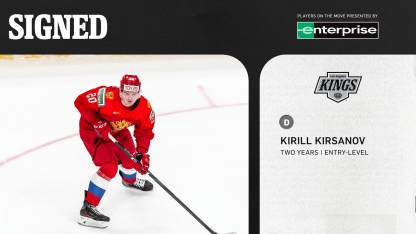 LA-Kings-Sign-Defenseman-Kirill-Kirsanov-To-a-Two-Year Entry-Level-Contract
