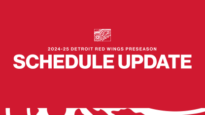 Red Wings preseason game vs. Pittsburgh Penguins rescheduled for Monday, Sept. 30