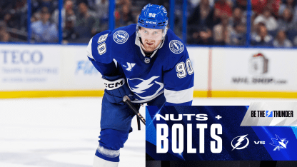 Nuts & Bolts: Tampa Bay Lightning host San Jose Sharks on Thursday