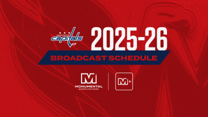 Monumental Sports Network Unveils 2025-26 Washington Capitals Local TV & Radio Schedule