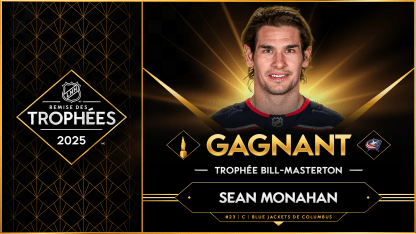 Sean Monahan est le gagnant du trophée Masterton