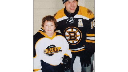 Young Jordan Harris With Marco Strum