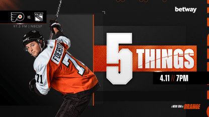 5 Things: Flyers @ Rangers