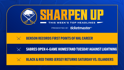 buffalo sabres sharpen up top headlines october 16 2023 homestand black and red jerseys