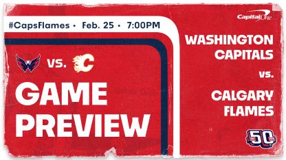 Caps Aim to Stay Hot vs. Flames