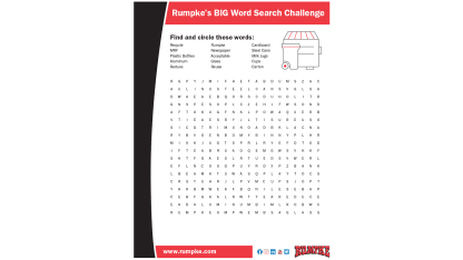 Rumpke's BIG Word Search Challenge