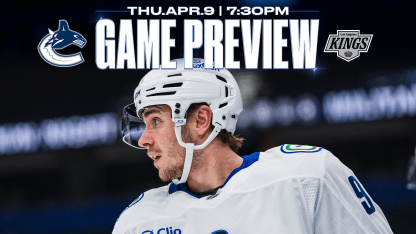 Canucks Begin California Swing in LA on Thursday Night