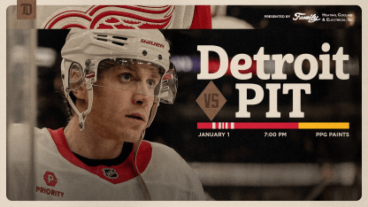 PREVIEW: Red Wings kick off 2026 with an Eastern Conference matchup in Pittsburgh on Thursday