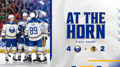 at the horn recap buffalo sabres chicago blackhawks october 19 2024