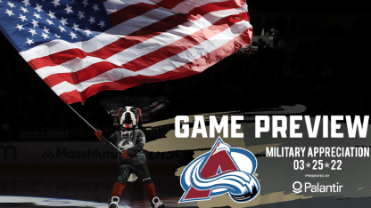 Avalanche Flyers Preview Military Night