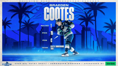 25.26 Vancouver Canucks - Draft - ROUND 1 - CDC -Braeden Cootes