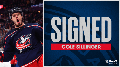 cole sillinger signs two-year contract with blue jackets