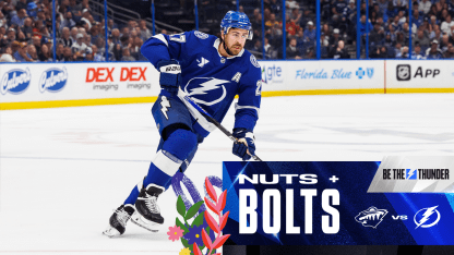 Nuts & Bolts: Tampa Bay Lightning's homestand begins against Minnesota