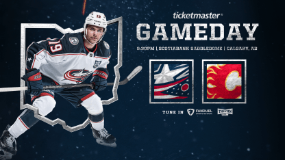 blue jackets preview columbus visits calgary saddledome