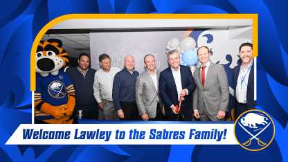 buffalo sabres announce lawley insurance official parntner keybank center suite level
