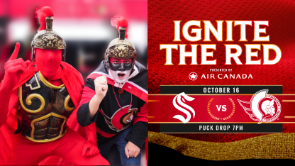 Air Canada présente Enflamme le rouge le 11 novembre alors que les Sénateurs accueillent les Stars