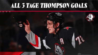 Tage Thompson Hat Trick