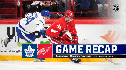 Toronto Maple Leafs Detroit Red Wings game recap November 17