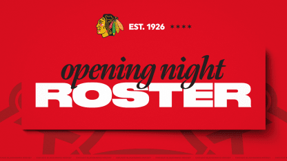 RELEASE: Blackhawks Announce 2024-25 Opening Night Roster