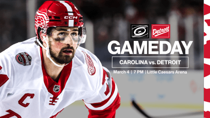 PREVIEW: Red Wings and Hurricanes meet for first time this season on Tuesday  