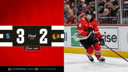 Seattle Kraken Chicago Blackhawks game recap November 20, 2025