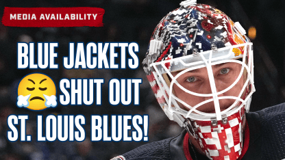 Blue Jackets Shut Out St. Louis Blues, 3-0!  | Postgame Media