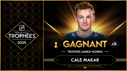 Cale Makar remporte le trophée Norris