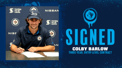 Colby Barlow signs entry-level contract 