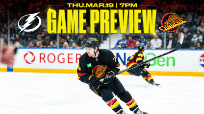 Canucks Begin Second Half of Homestand on Thursday with Lightning in Town