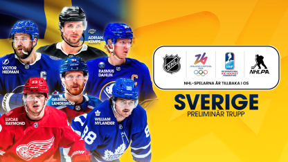 De första spelarna i Sveriges trupp till Vinter-OS i Milano Cortina 2026