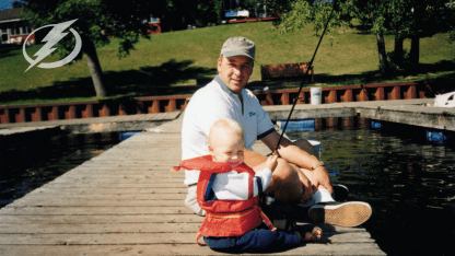 Family first: Lightning defenseman Darren Raddysh focused on time with his father, Dwayne, this Thanksgiving